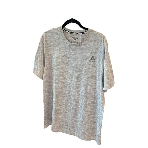 Reebok Men's Large Grey Heather Performance Tee Shirt 🏋️ - Picture 8 of 8
